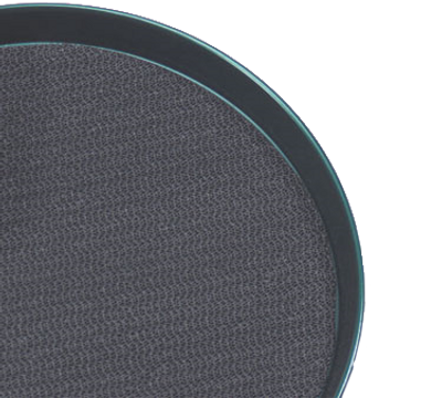 American Metalcraft BTTL13 13&quot; Rigid PVC Film Black Tray Mat