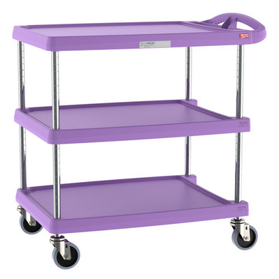 Metro MY2030-34AP Purple Utility Cart Plastic Shelf 34-3/8"W x 23-7/16"D x 35-1/2"H