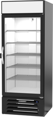Beverage Air MMR27HC-1-B-IQ 31.25" W One-Section Glass Door MarketMax Refrigerated Merchandiser