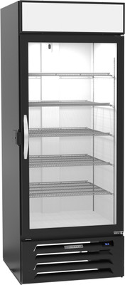 Beverage Air MMR27HC-1-B-IQ 31.25" W One-Section Glass Door MarketMax Refrigerated Merchandiser