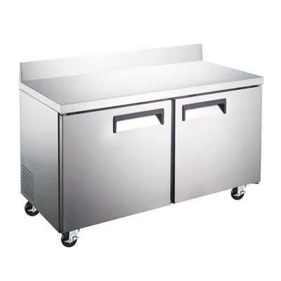 Admiral Craft USWR-2D 47.25" W 2-Section 2 Doors U-STAR Refrigerated Work Top Counter - 2.7 Amps