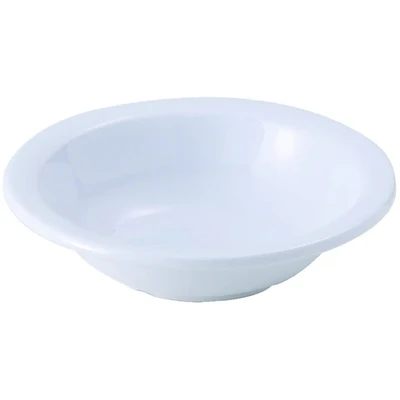 Winco MMB-10W 5-1/2" 10 Oz. Plastic White Round Grapefruit Bowl (Contains 1 Dozen)