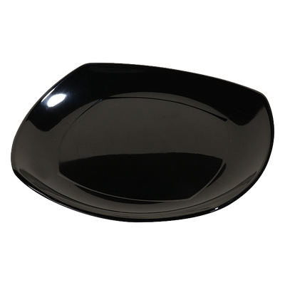 Carlisle 4330603 Plastic Black Square Dinner Plate