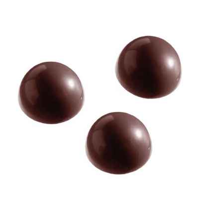 Matfer Bourgeat 380242 Chocolate Mold 1.25" Dia. x 0.67" H Half Spheres