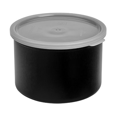 Cambro CP15110 Black Round Crock - 6/Case