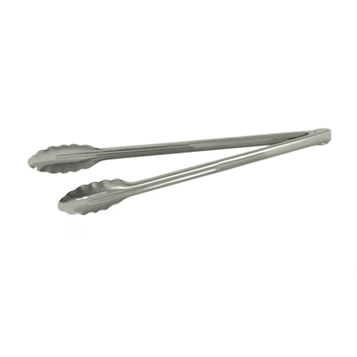 CAC China SSUT-16-10 16" L Stainless Steel Heavy Duty Utility Tong (72 Each Per Case)