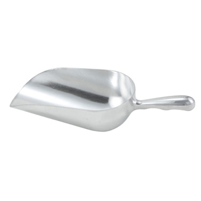 Winco AS-58 58 Oz. Round Bottom Aluminum Utility Scoop
