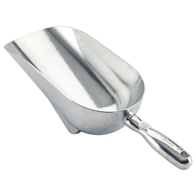 Winco AS-58 58 Oz. Round Bottom Aluminum Utility Scoop