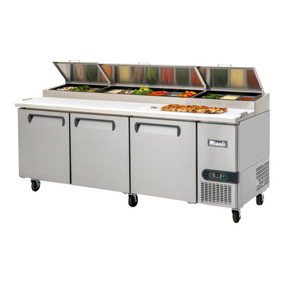 Migali C-PP93-HC 93" W Competitor Series Refrigerated Counter/Pizza Prep Table