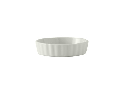 Tuxton BPK-0805 5" 8 Oz. Porcelain Porcelain White Round Creme Brule (1 Dozen)