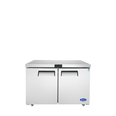 Atosa MGF8403GR 17.2 Cu. Ft. Solid Door Reach-In Undercounter Refrigerator - 115 Volts