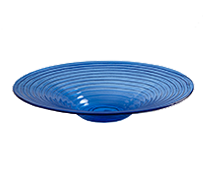 American Metalcraft GBB20 18" 128 Oz. Glass Blue Round Glacier Bowl