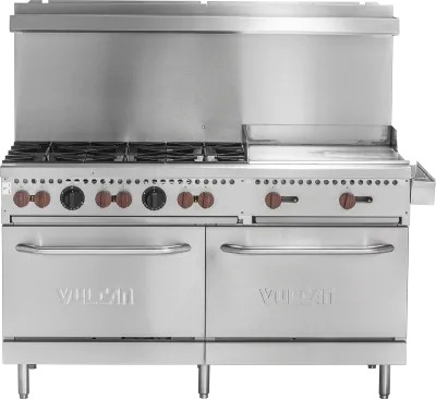 Vulcan SX60F-6B24G-LP 60&quot; Liquid Propane SX Series Restaurant Range - 258,000 BTU
