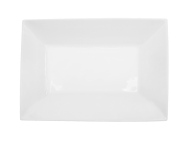 CAC China KSE-C13 Super White Porcelain Rectangular KingSquare Platter (1 Dozen)