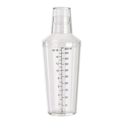 Winco BS-16PC 16 Oz. Plastic Bar Shaker