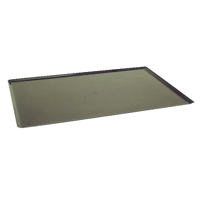 Matfer 455001 Blue Steel Oven Baking Sheet with Straight Edges Black