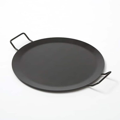 American Metalcraft GS81 18" Dia. Round Wrought Iron Black Griddle
