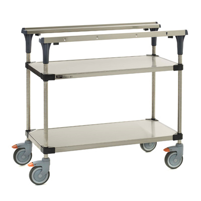 Metro MS1836-FSFS-PK1 PrepMate FSFS ProKit with Cutting Board and Stainless Steel Shelving 38" x 19 3/8" x 39 1/8"