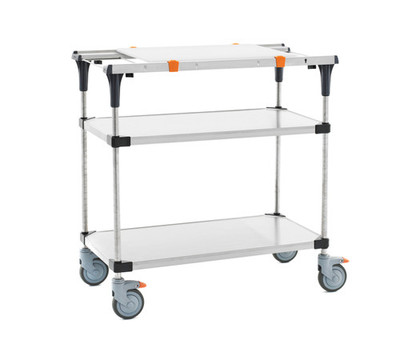 Metro MS1836-FSFS-PK1 PrepMate FSFS ProKit with Cutting Board and Stainless Steel Shelving 38" x 19 3/8" x 39 1/8"