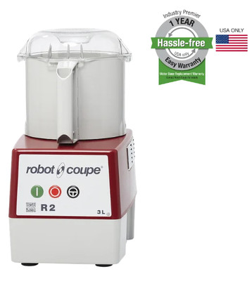 Robot Coupe R2B 3 L. Gray Polycarbonate Bowl Cutter and Mixer - 120 Volts, 1 HP
