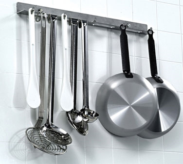 Matfer Bourgeat 719110 39-3/8&quot; Stainless Steel Kitchen Utensil Hanging Rack