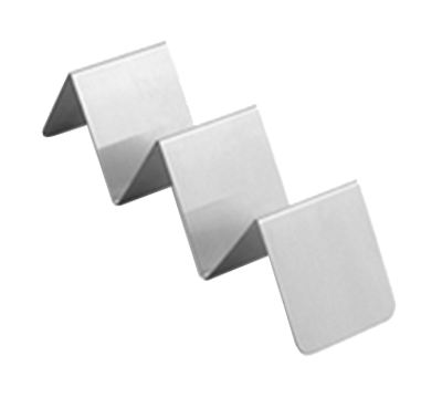 American Metalcraft HTSH3 8" L x 2" W x 2" H Stainless Steel Taco Holder