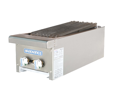Turbo Air TARB-12-LP 12" Liquid Propane Countertop Radiance Charbroiler - 30,000 BTU