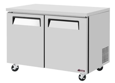 Turbo Air EUF-48-N 48.25"W Two-Section Solid Door E-line Undercounter Freezer