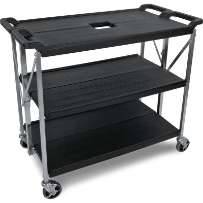 Carlisle SBC203103 Black Cart 40"W x 20-1/2"D x 43-1/4"H