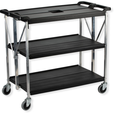Carlisle SBC203103 Black Cart 40"W x 20-1/2"D x 43-1/4"H
