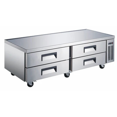 Admiral Craft USCB-72 72.5" W 4 Drawers U-STAR Refrigerated Chef Base - 115 Volts