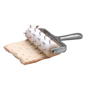 American Metalcraft DDCH7744 Dough Docker 6" Wide x 7.5" Long .0.38" Stainless Steel Pins Embedded In Plastic Roller