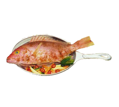 Bon Chef 5037SLATE Ceramic Matte Dark Gray Oval Skillet