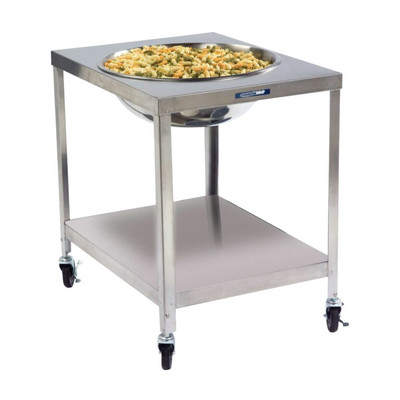 Lakeside PB712 30 qt. Stainless Steel Mobile Mixing Bowl Stand