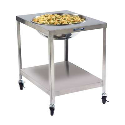Lakeside PB712 30 qt. Stainless Steel Mobile Mixing Bowl Stand