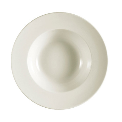 CAC China REC-107 22 Oz. American White Ceramic Round REC Pasta Bowl (1 Dozen)
