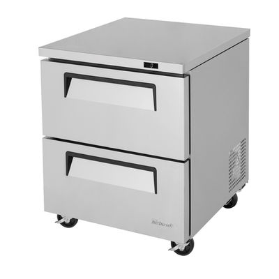 Turbo Air TUF-28SD-D2-N 27.5"W One-Section Super Deluxe Series Undercounter Freezer