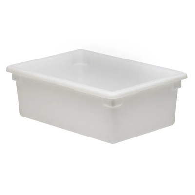 Cambro 182612P148 17 Gal. 26" W x 18" D x 12" W Natural White Polyethylene Food Storage Container
