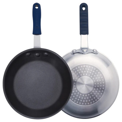 Winco AFPI-8NH Stainless Steel and Aluminum Fry Pan