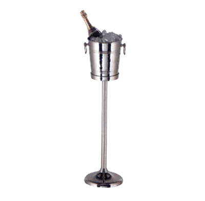 American Metalcraft WBS24 6.38&quot; Dia. x 23.5&quot; H Silver Wine Bucket Stand