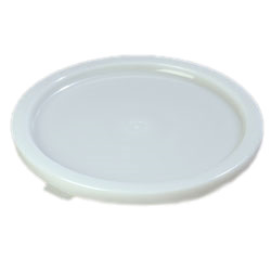 Carlisle 120202 Polyethylene White Round Bain Marie Food Storage Lid