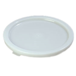 Carlisle 120202 Polyethylene White Round Bain Marie Food Storage Lid