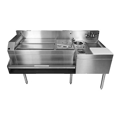 Glastender MXS60-CP10 Stainless Steel Mixology Underbar Cocktail Station