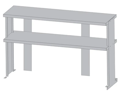Turbo Air TSOS-6R-T 72.75" W Stainless Steel Double Overshelf