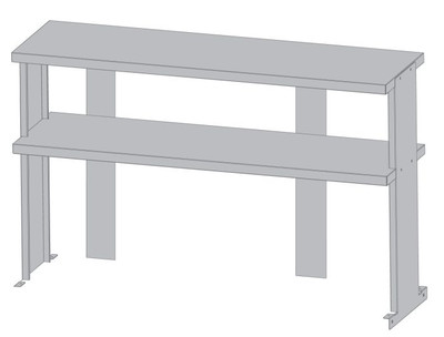 Turbo Air TSOS-6R-T 72.75" W Stainless Steel Double Overshelf