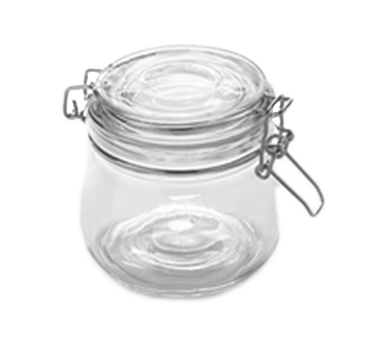 American Metalcraft HMJ4 16 Oz. Clear Glass Mason Jar