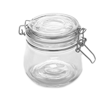 American Metalcraft HMJ4 16 Oz. Clear Glass Mason Jar