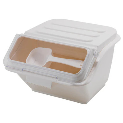 Winco IB-2S 2 Gallon Plastic Hinged Shelf Ingredient Bins