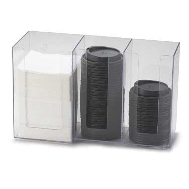 Cal-Mil 375-12 Classic Napkin/Lid Organizer 13-1/4"W x 5-1/4"D x 8"H