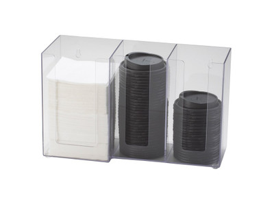 Cal-Mil 375-12 Classic Napkin/Lid Organizer 13-1/4"W x 5-1/4"D x 8"H